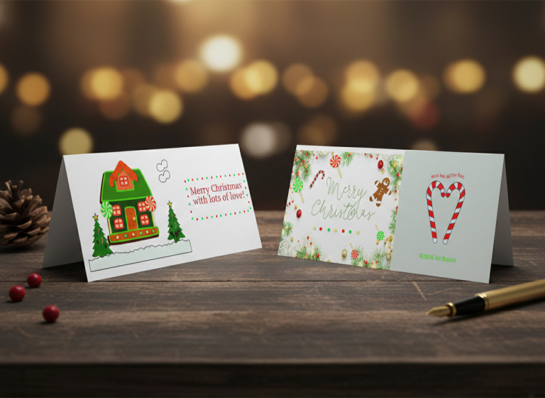Whimsical Winter (Modern Greeting Card)